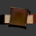 3D Pixel Art Woman Character Wearing Red Shirt And Dark Shorts
