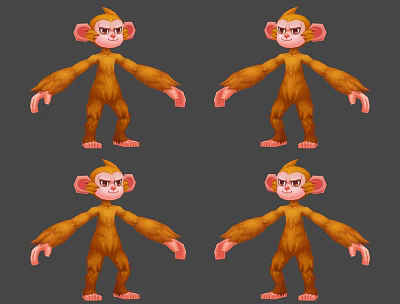 Modern Game Characters 3d model Modern Game Characters 3d model