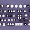 Various Designs of Downlights and Spotlights in Multiple Colors and Shapes for Home Lighting