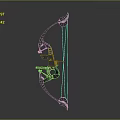 Bow Science Fiction Bow and Arrow Crossbow Mechanical Crossbow Shifting Bow and Arrow Shooter Distal Equipment Weapons 3d model