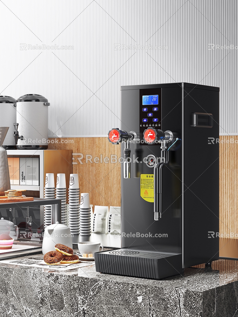 Milk Tea Shop Commercial Equipment Black Steam Water Machine model