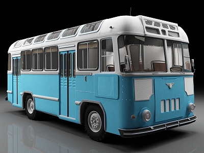 bus vintage car 3d model