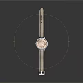 Silver Metallic Watch With Sleek Design Round Dial And Comfortable Strap