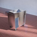 Stainless Steel Kitchen Work Cart With Wheels For Commercial Kitchen Use