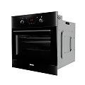 Modern Black Kitchen Oven with Stove Top Control Panel and Digital 3d model