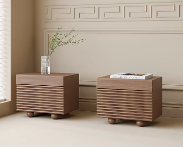 Modern bedside table 3d model