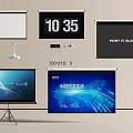 Projection Monitoring With Various Types Of Projection Screens And Display Functions