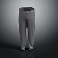Gray Straight Fit Casual Pants Modern Design Comfortable Versatile Daily Style