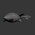 Futuristic Concept Vehicle With Streamlined Silver Design Transparent Cockpit And Aerodynamic Fins