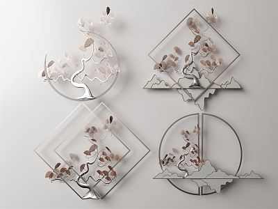 New Chinese Wall Decoration Wall Decoration Pendant 3d model