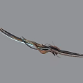 Futuristic Weapon With Blue Glowing Blade And Intricate Decorative Design