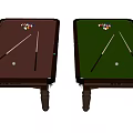 High Quality Billiard Tables with Red Green Cloth Balls and Cues Sports Equipment