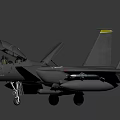 Gray Military Fighter Jet With Tail Number 51 And Mounted Weapons