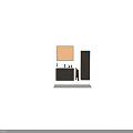 Modern Wooden Bathroom Cabinet With Tall Cabinet And Mountain View Mirror