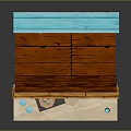 Small Retail Kiosk Equipment With Coffee Machine Teapot Shelves And Display Board