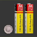 AA Rechargeable Ni MH Batteries with 2900 mAh Ultra Label High Capacity