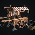 Modern Medieval Sale Car Modern Realistic Medieval Car Trolley Sale Car 3d model