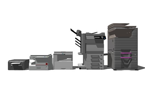 Modern Printers 3d model