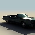 Emerald vintage car vintage car 3d model