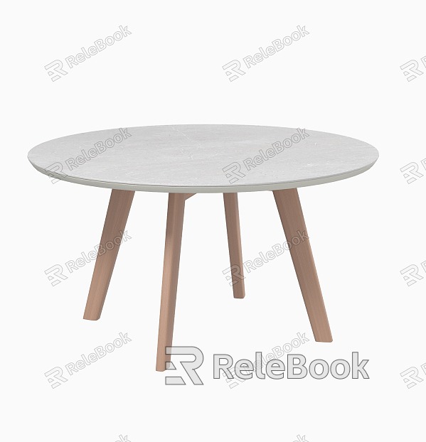 Outdoor Patio Balcony Terrace Garden Dining Table Round Dining Table Rock Board Dining Table Coffee Table model