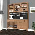 Nordic Sideboard Log Sideboard 3d model