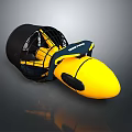 Yellow And Black Water Jet Propulsion Device For Recreational Use