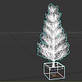 Evergreen Potted Olive Tree In Square Wooden Planter For Interior Decor