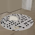 Round carpet 3d model