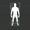 Muscular Male 3D Model With White Body And Black Background