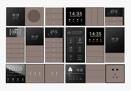 Modern Switch Panel 3d model