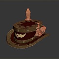 boiler cap boiler cap steam punk cap 3d model