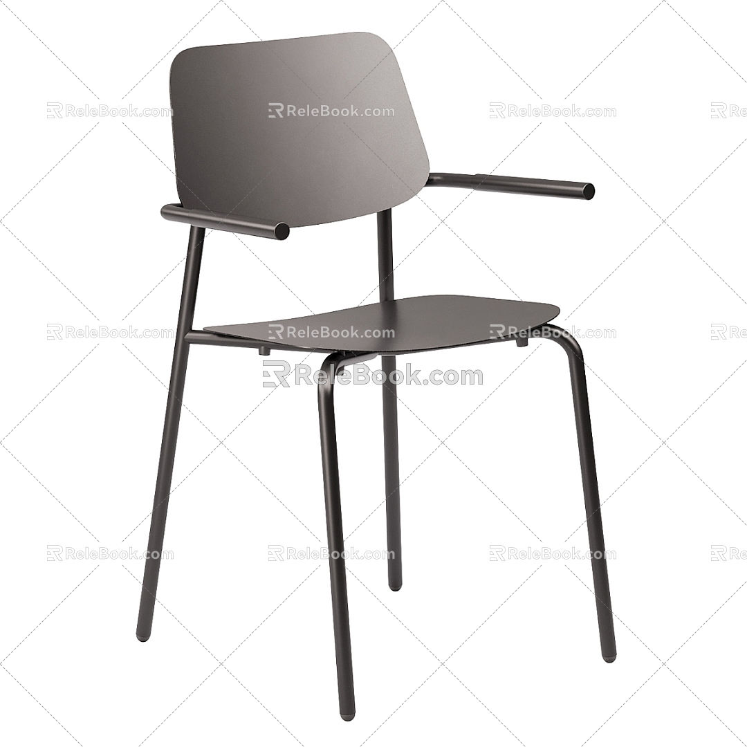 Simple leisure chair 3d model