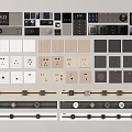 Switch socket rail socket intelligent switch visual function control panel 3d model