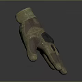 Tan Colored Daily Use Glove with Silver Protective Knuckle Plates and Comfortable Fit