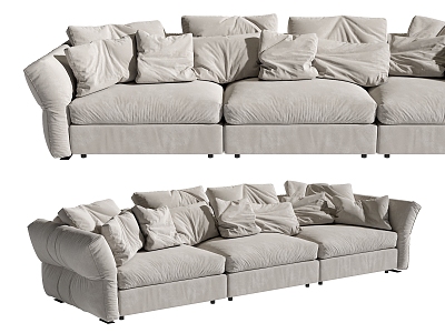 Modern three-seat sofa model