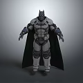 Batman Character In Armored Suit With Cape 3D Model Design 3d model