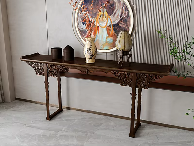 New Chinese-style Duanjing Strip Case 3d model