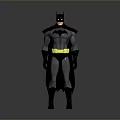 Batman Action Figure With Classic Gray Black Costume And Yellow Utility Belt