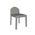 Light Gray Velvet Leisure Chair With Padded Seat Back And Stitched Design Details