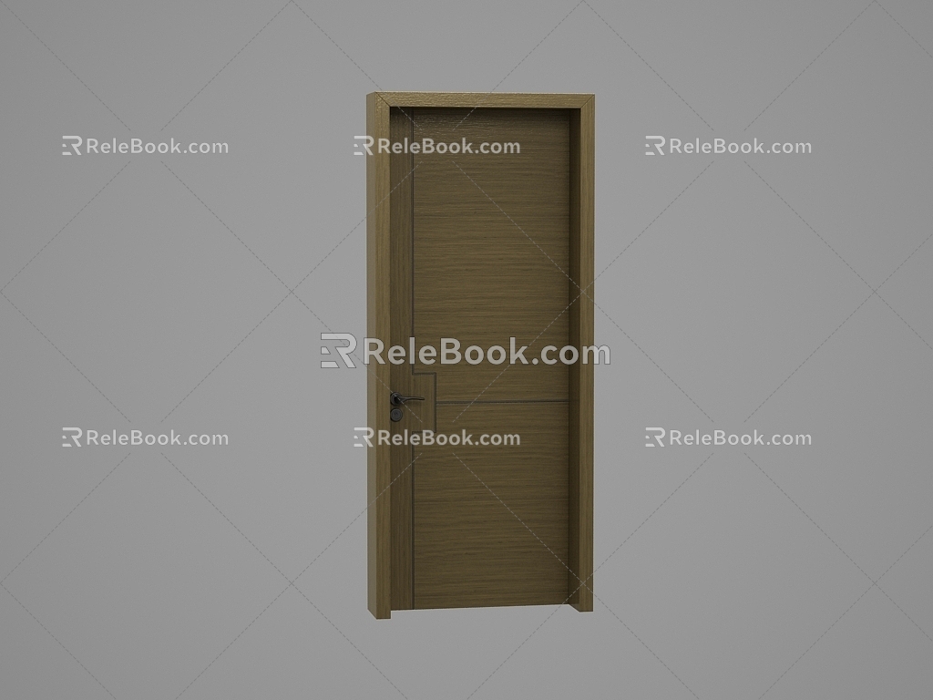 Wooden door 3d model