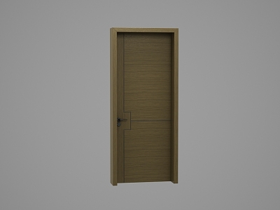 Wooden door 3d model