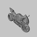 Black Sports Motorcycle With Sleek Design Alloy Wheels And Sporty Seat