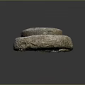 Traditional Stone Mill Equipment With Upper And Lower Discs And Central Hole