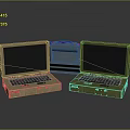 Portable Rugged Laptops With Brown Blue Green Cases And Durable Design