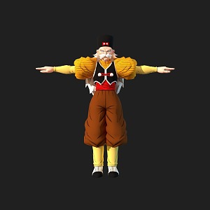 Anime Character Game Character Old Man Old Man Warrior Dragon Ball 3d model