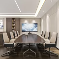 Luxurious Modern Office Interior With Large Windows City View And Wooden Floors