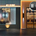 Jazz Bar With Modern Exterior Lighting And HQ Signage Design