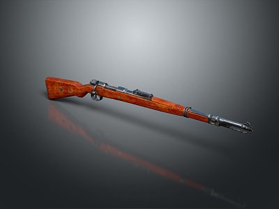 World War II rifles, rifles, vintage rifles, modern weapons 3d model