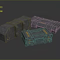 ammunition box sci-fi box sci-fi ammunition box arms box 3d model