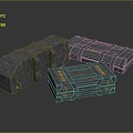 ammunition box sci-fi box sci-fi ammunition box arms box 3d model